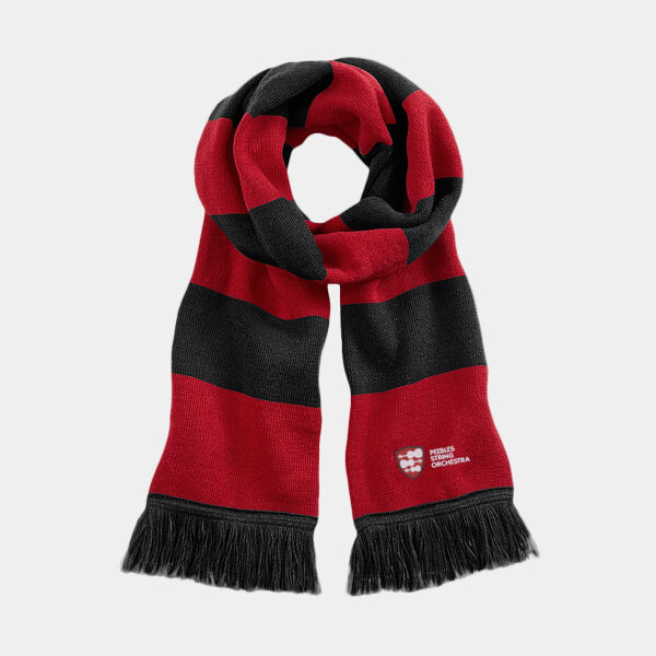 BB479 Stadium Scarf - Red & Black Thumbnail